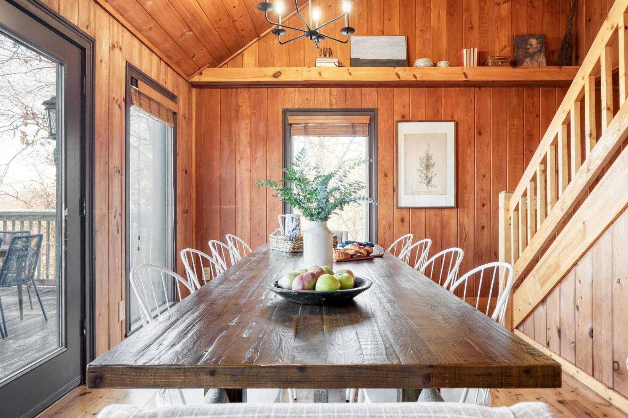 Fontana By Avantstay Gorgeous Mountain Cabin W Views Hot Tub Game Room جاتلينبرج المظهر الخارجي الصورة